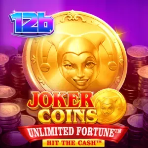 Giao diện trò chơi Joker Coins Unlimited Fortune với các biểu tượng đồng xu vàng và phong cách cổ điển.